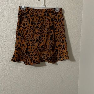 Mini leopard print skirt, size small, Forever 21